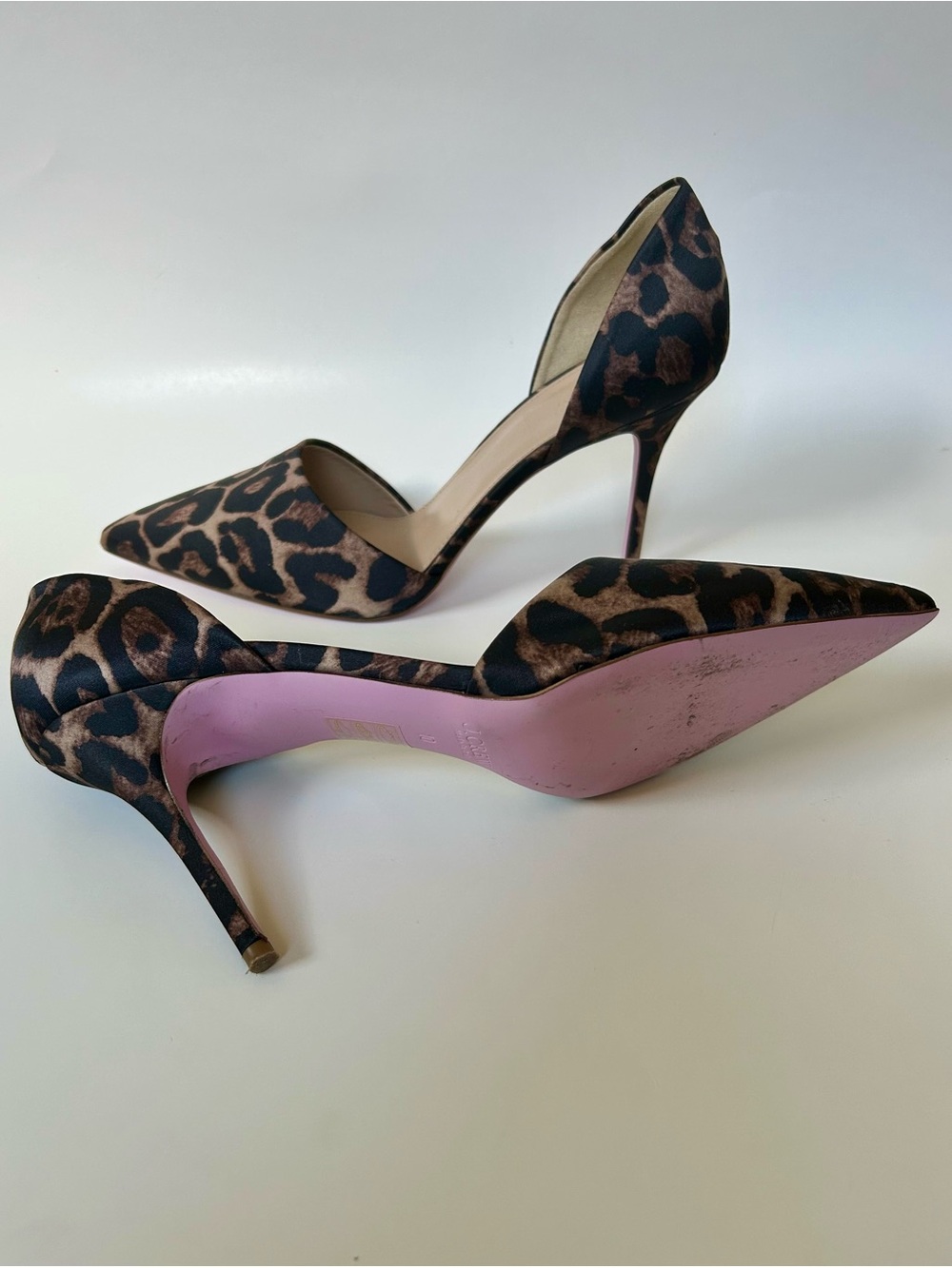 J. Crew Leopard Print Pointed Toe Stiletto Pumps - Brown/Black